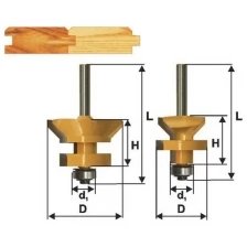 Набор фрез для вагонки энкор 50*30 мм 2 шт