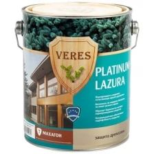 Декоративная пропитка для дерева Veres Platinum Lazura №30, матовая, 0,9 л, старая древесина