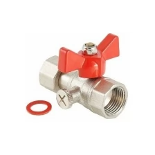 Кран шаровой 1/2"х3/8", для подключения манометра, VALTEC