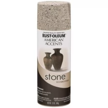 Rust-Oleum American Accents Stone Spray Paint Декоративная краска с эффектом природного камня (горный хрусталь, 0,34 кг)