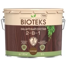 Текс BIOTEKS защитный состав 2-в-1 для наружных работ, палисандр (9л)