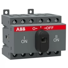 OT25F3С Реверсивный рубильник 3-х полюсный 25А (с ручкой) ABB, 1SCA104863R1001