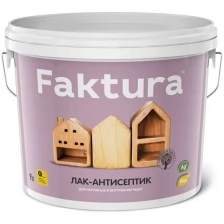 Лак-антисептик интерьерный Faktura шелковисто-матовый (0,9л) махагон