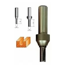 Фреза-зенкер прямая пазовая по дереву, 8/8D/25H мм, CTФ-1101