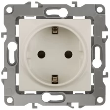 Розетка Эра 12 2P+E Schuko 16A-250В IP20 Ivory 12-2011-02 / Б0029235