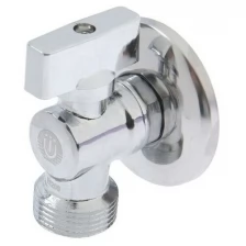 Кран шаровой TIM Bl5809, 1/2"х3/4", угловой, для бытовых приборов, хром TIM 7086652 .