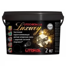 Затирочная смесь LITOKOL LITOCHROM 1-6 LUXURY C.00 белая 2 кг bucket 354100003