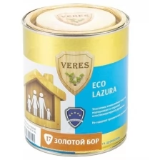 Декоративная пропитка для дерева Veres Eco Lazura №17, матовая, 2,5 л, золотой бор